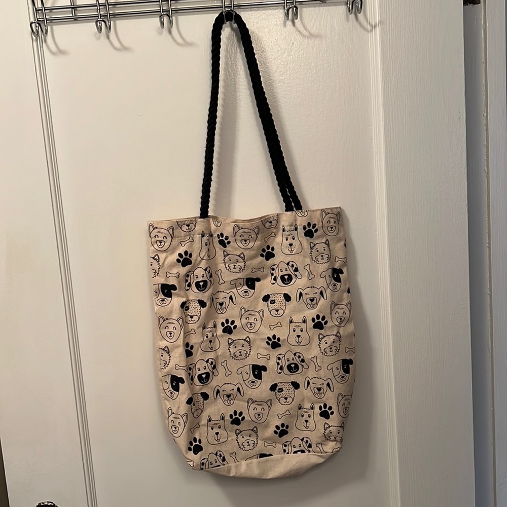 Canvas dog tote
